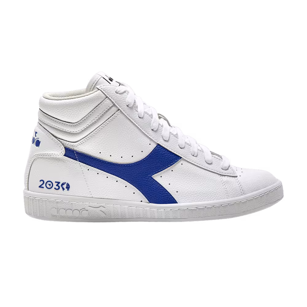 Diadora Game L High 2030 White Imperial Blue