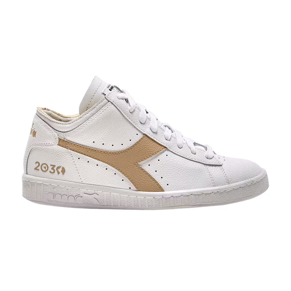 Diadora Game Row Cut 2030 White Wood Ash