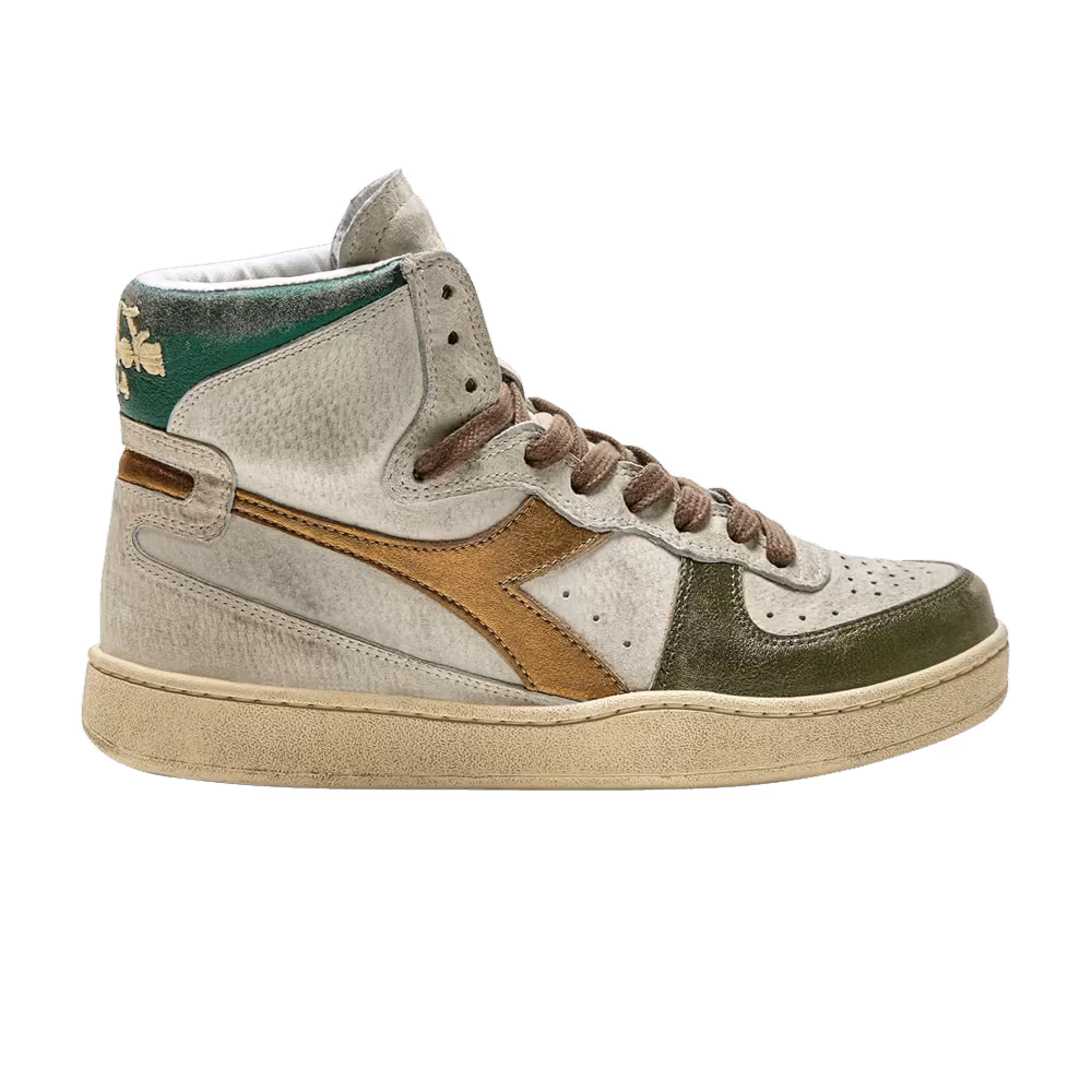Diadora Women's Mi Basket Metal - Oyster White Doe