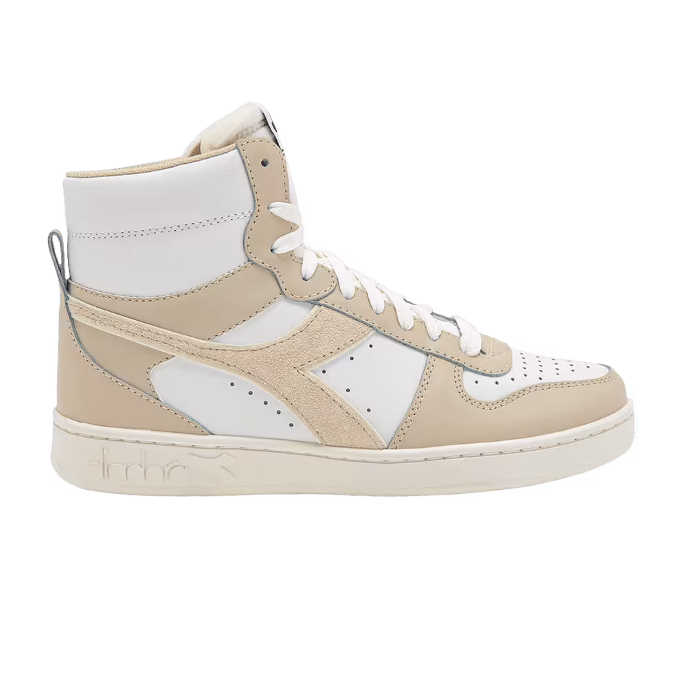Diadora Women's Magic Basket Mid Beige Birch White