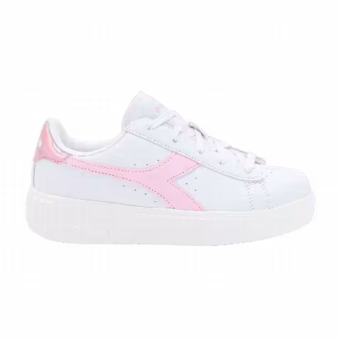 Diadora Game Step Little Kid 'White Metalized Pink'
