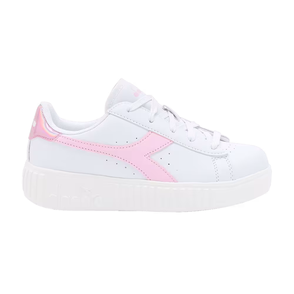 Diadora Game Step Little Kid White Metalized Pink