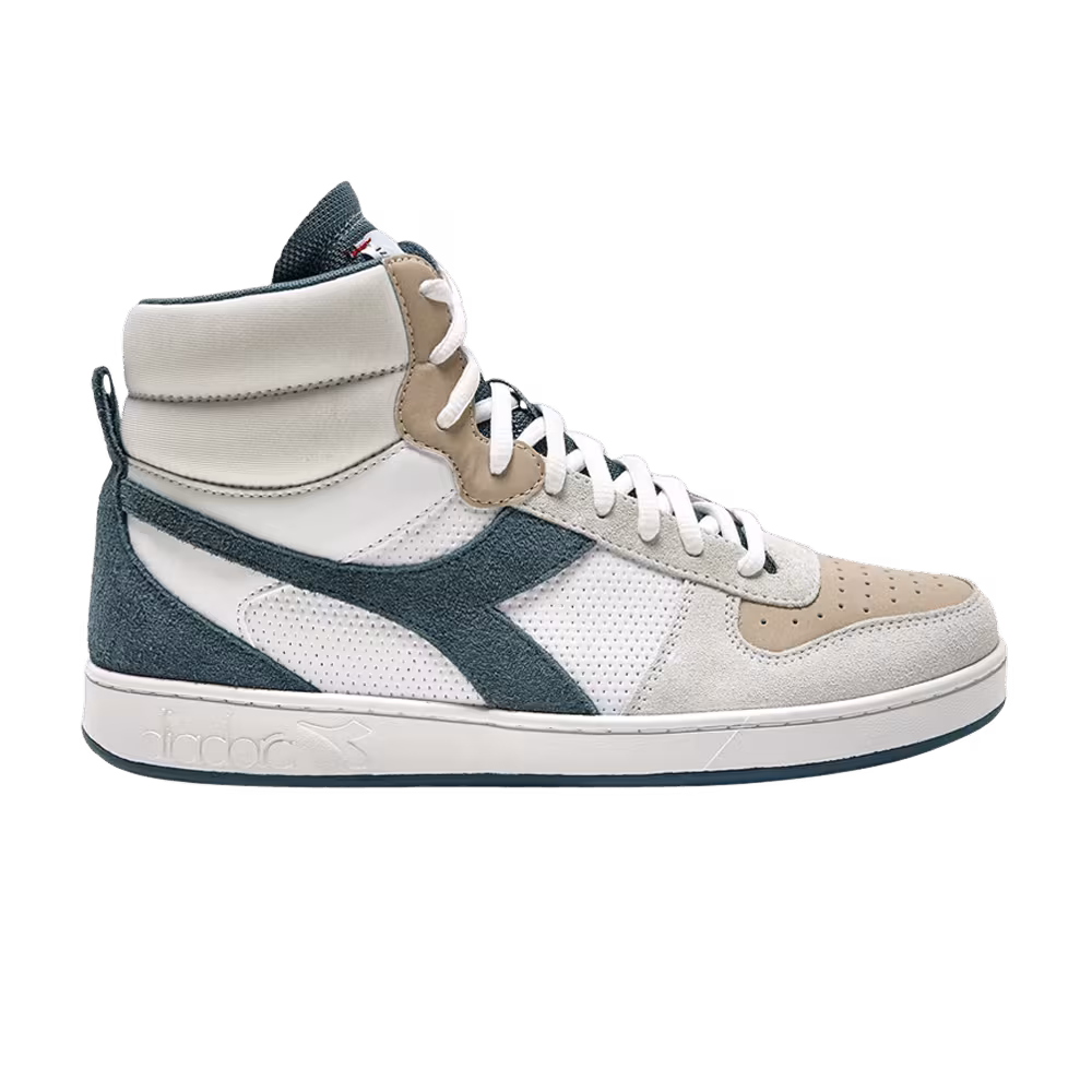 Diadora Magic Basket Mid Neat White Stormy Weather