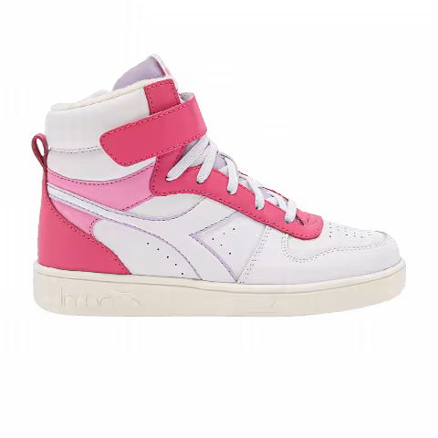 Diadora Magic Basket Mid Little Kid 'White Pink Yarrow'