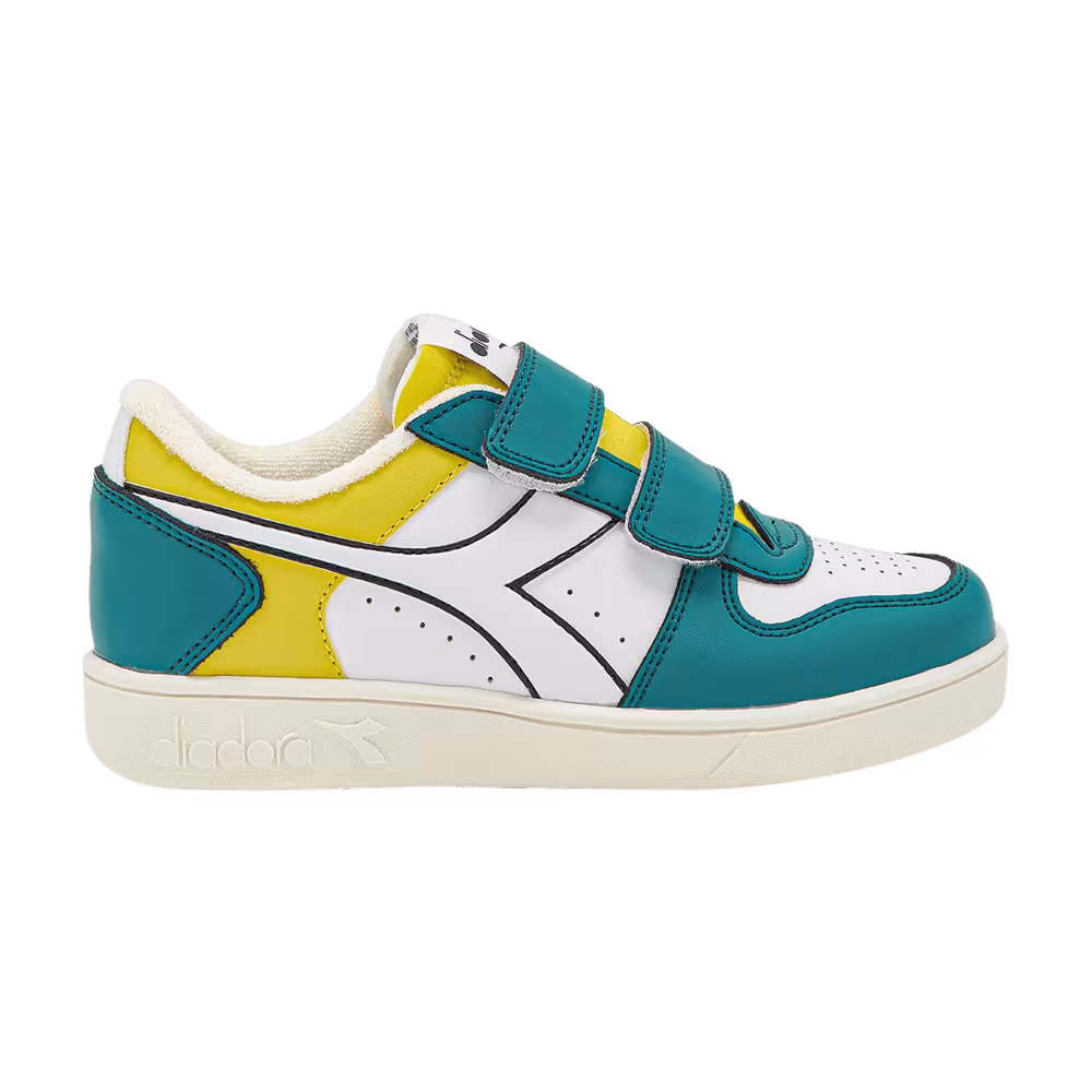 Diadora Magic Basket Low Little Kid Deep Lake Passion Fruit