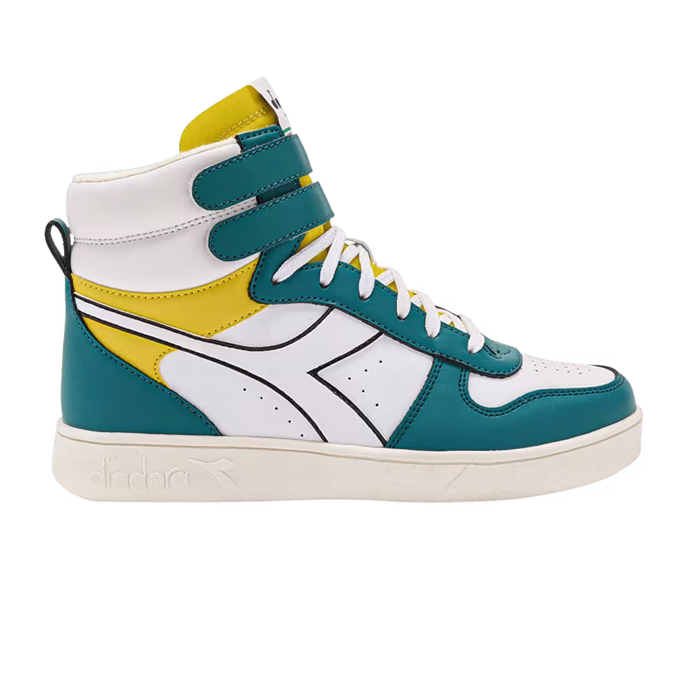 Diadora Magic Basket Mid Big Kid Deep Lake Passion Fruit