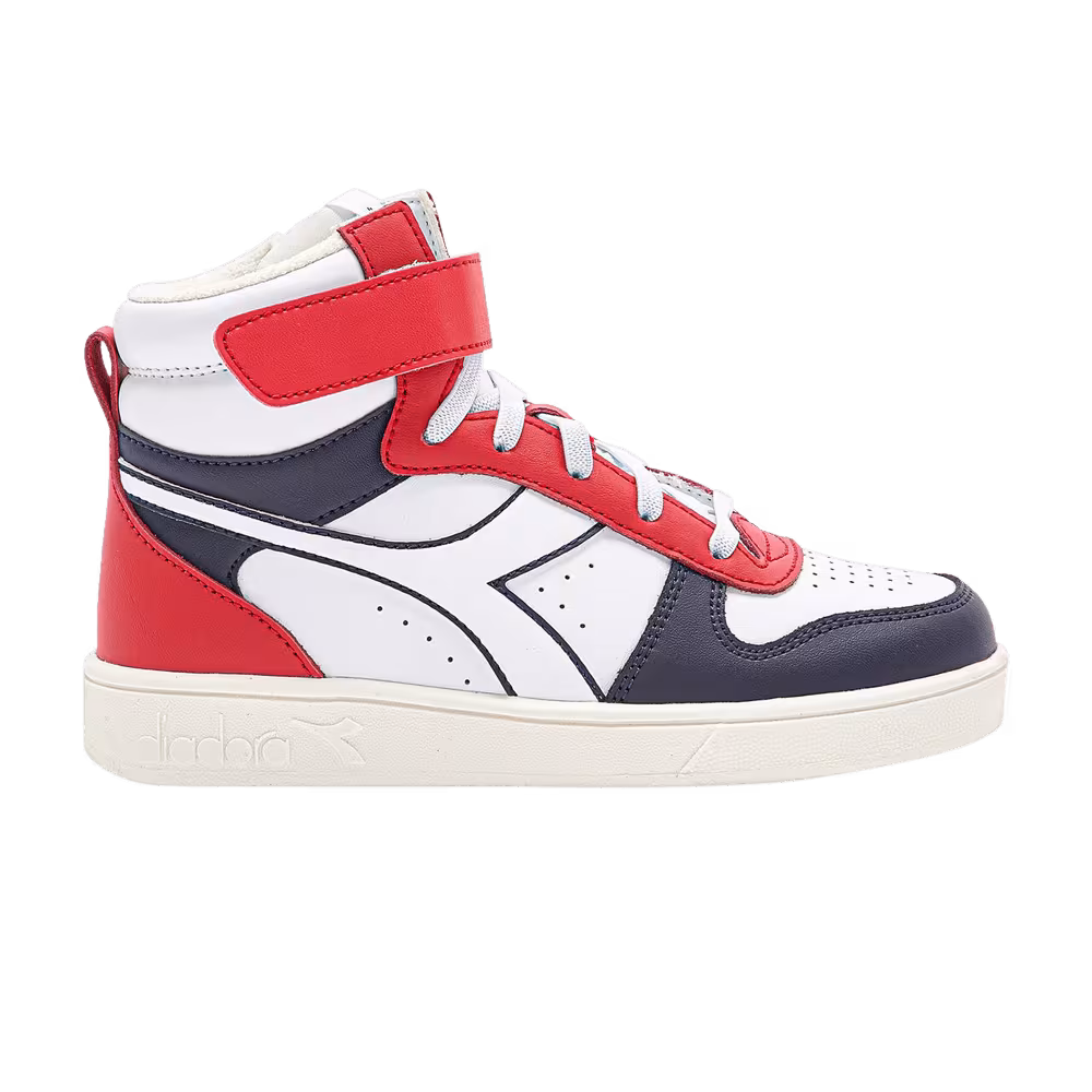 Diadora Magic Basket Mid Little Kid Peacoat Aurora Red