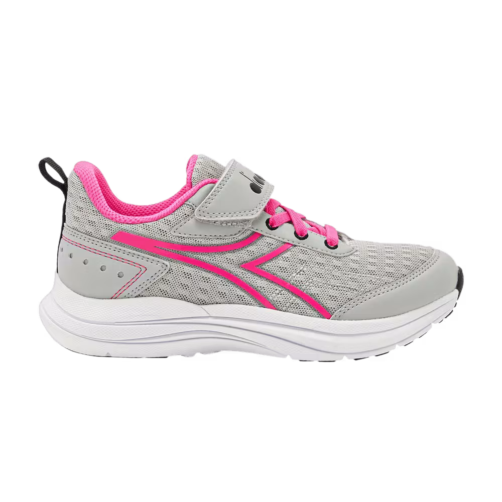 Diadora Snipe Big Kid Silver Pink Fluorescent