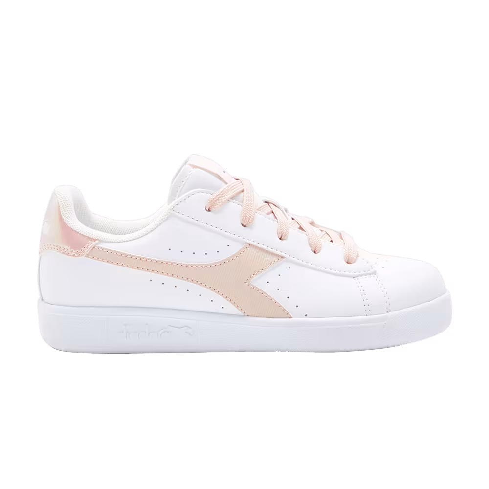 Diadora Game P Big Kid White Peach Whip