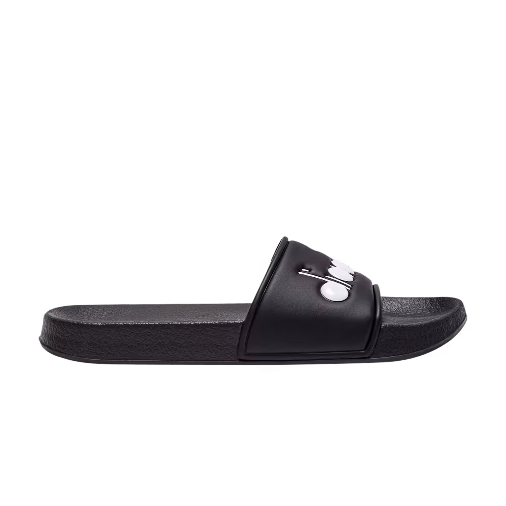Diadora Praia Slide Black White