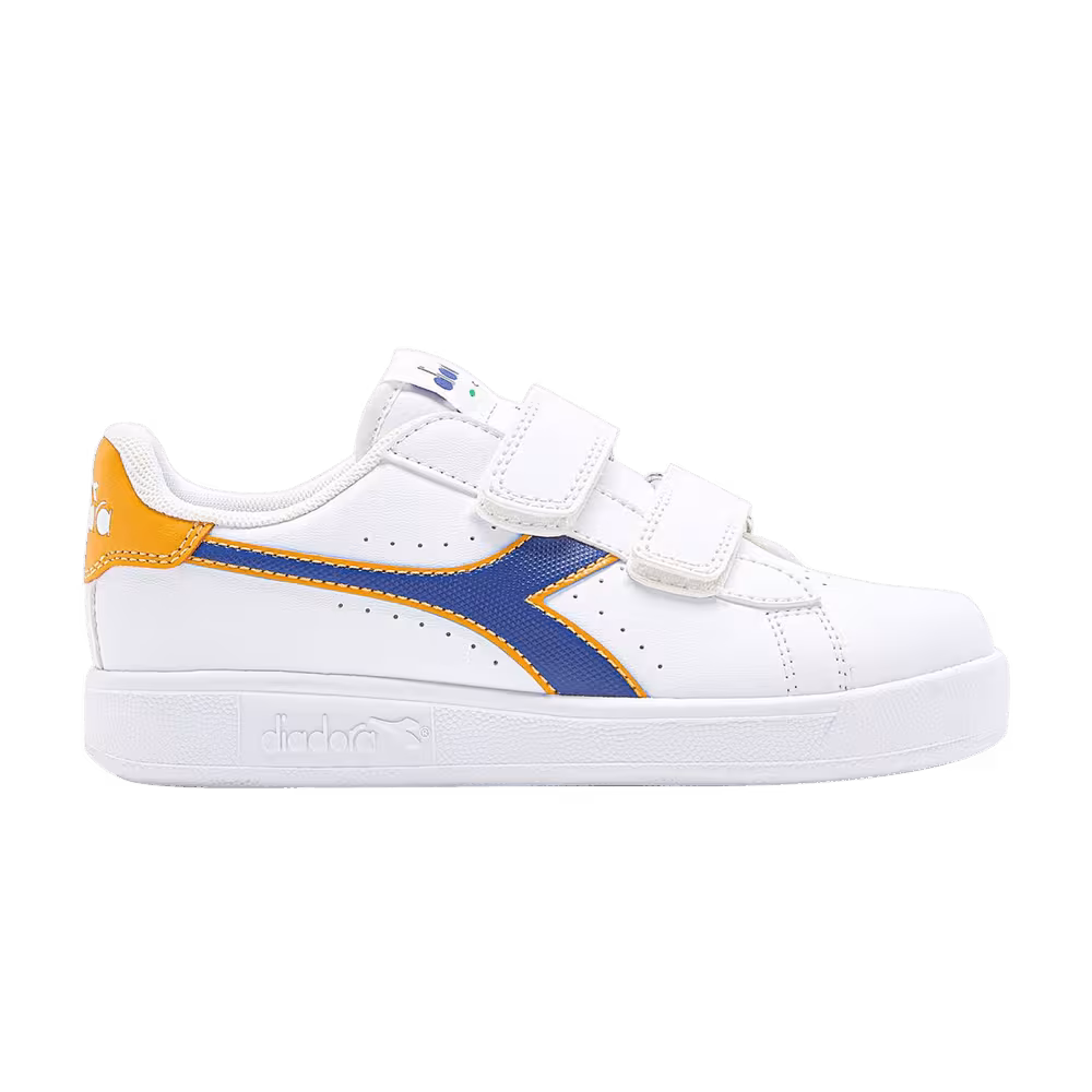 Diadora Game P Little Kid White Blue Quartz