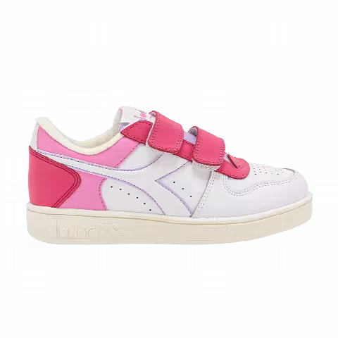 Diadora Magic Basket Low Little Kid 'White Pink Yarrow'