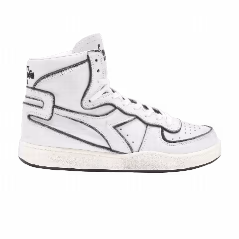 Diadora Mi Basket Frame Used 'White Black'