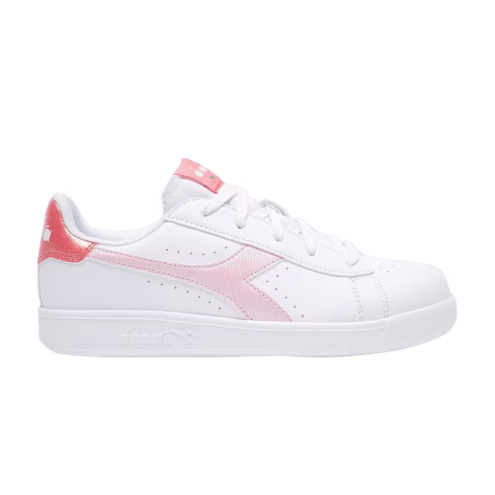 Diadora Game P Big Kid White Raspberry Sorbet