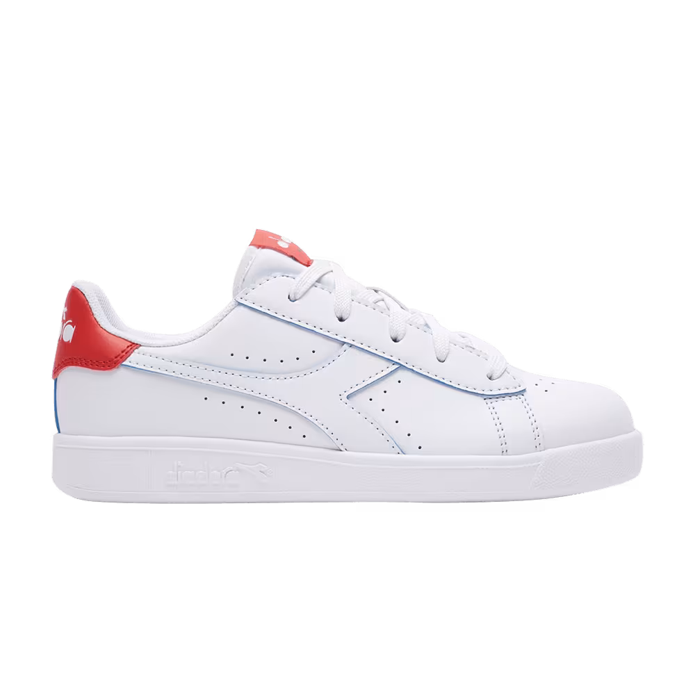 Diadora Game P Smash Big Kid White Aurora Red