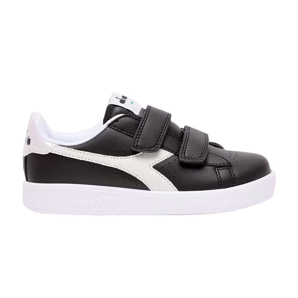 Diadora Game P Little Kid Black White