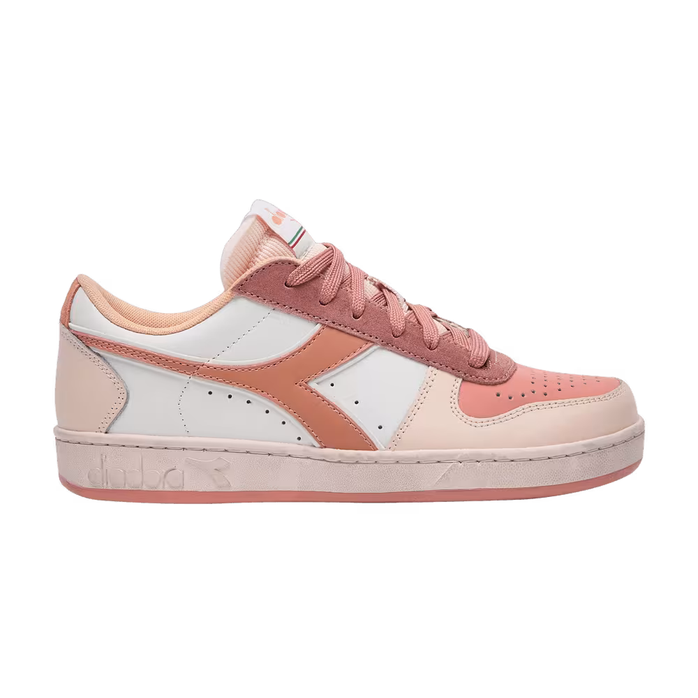 Diadora Women's Magic Basket Low Icona Coral Haze Beach Sand