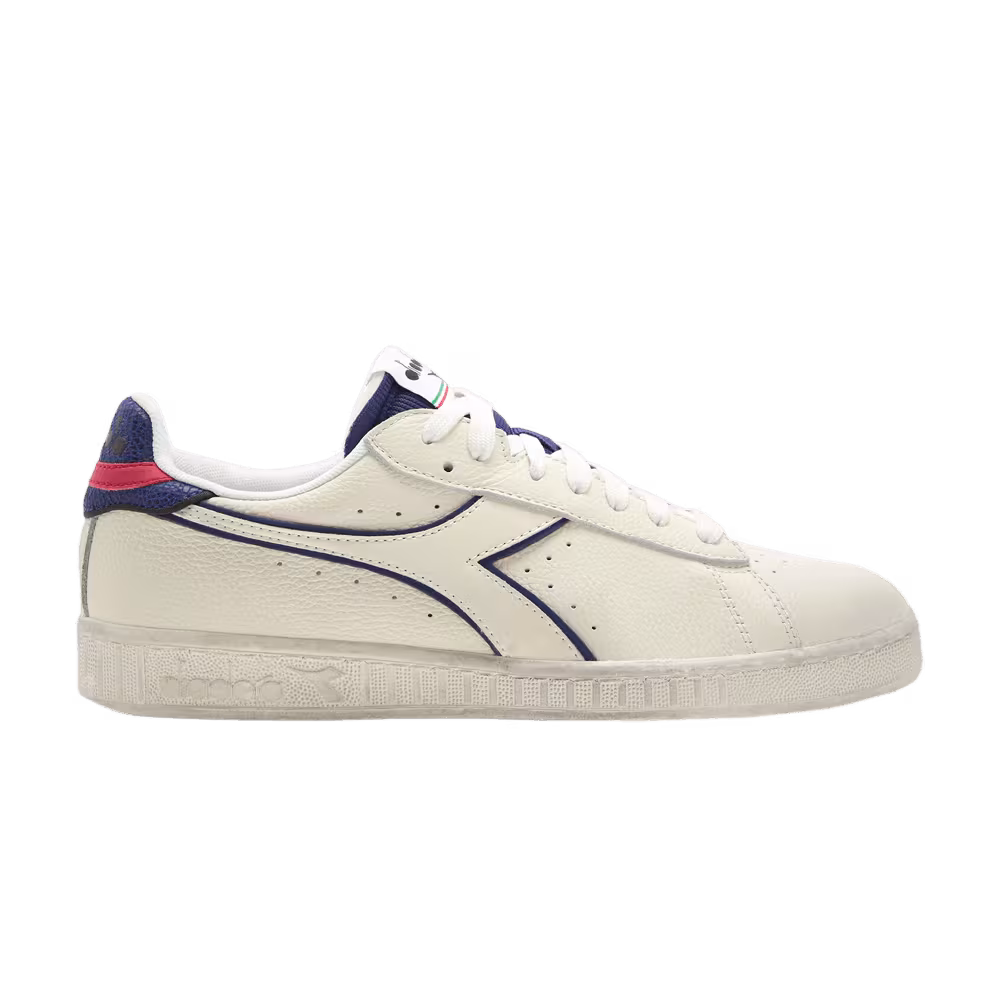 Diadora Game L Low Icona White Blue Print