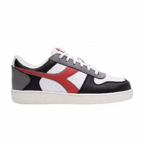 Diadora Magic Basket Low Big Kid 'White Aurora Red'