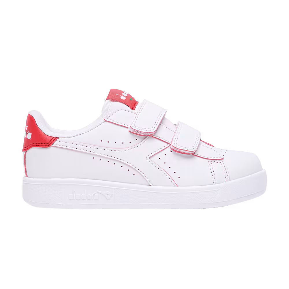 Diadora Game P Smash Little Kid White Tomato Red