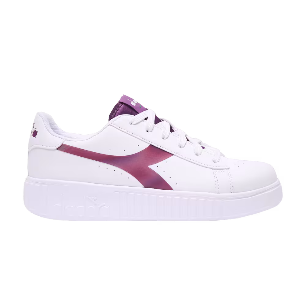 Diadora Game Step Kaleido Big Kid White Dahlia Mauve
