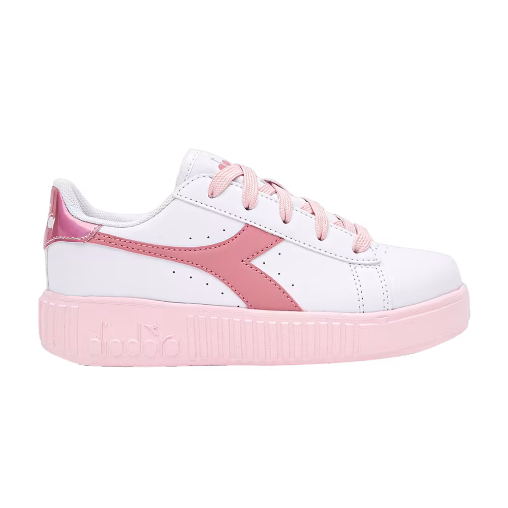 Diadora Game Step Little Kid White Sweet Pink