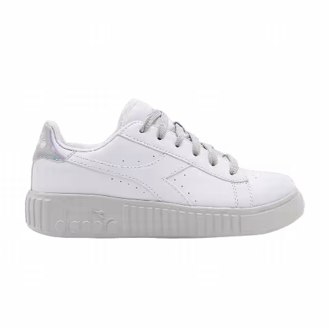 Diadora Game Step Big Kid 'White Aluminum'