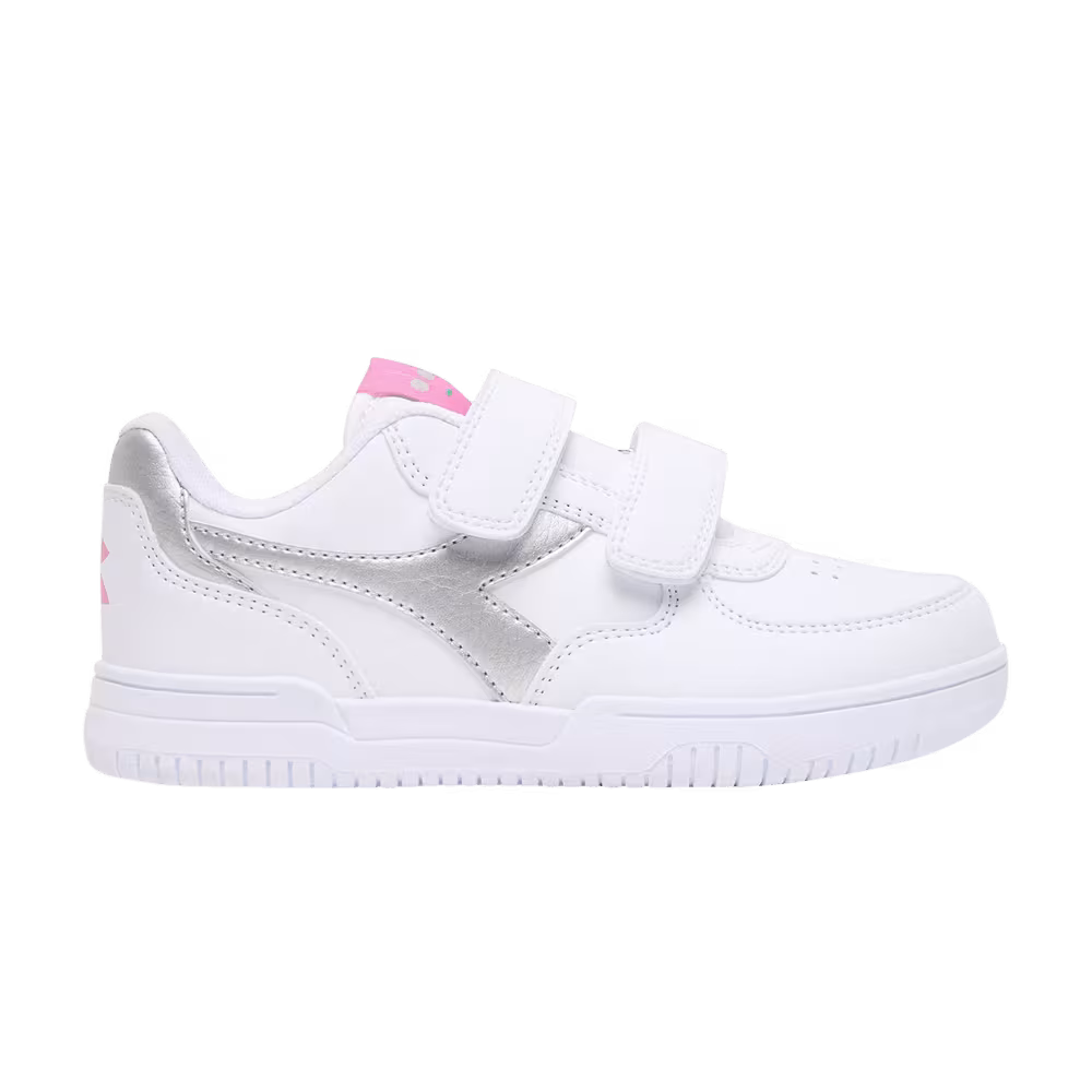 Diadora Raptor Low Little Kid White Silver