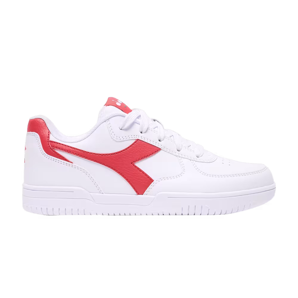 Diadora Raptor Low Big Kid White Aurora Red
