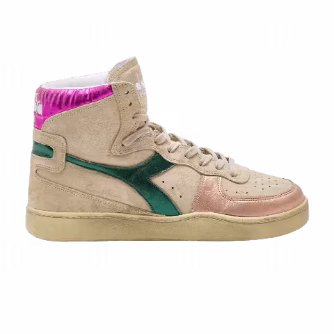 Diadora Wmns Mi Basket Metal Pigskin Used 'Beige Oyster'