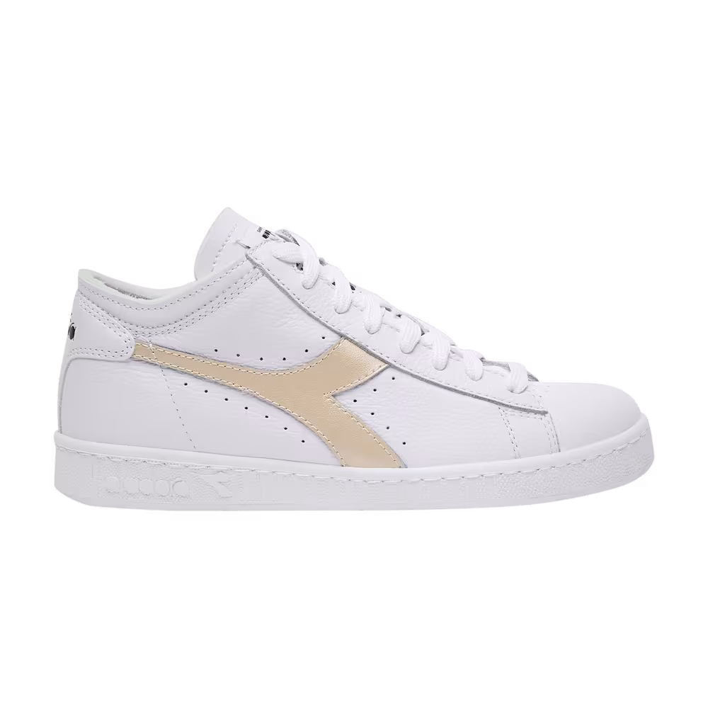 Diadora Game Row Cut Metal White Frosted Almond