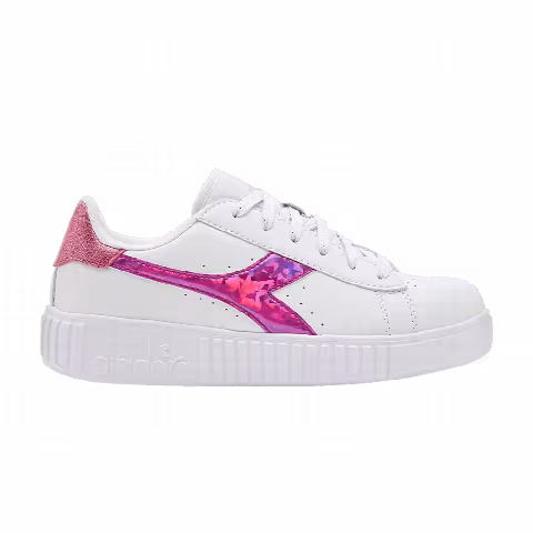 Diadora Game Step Diamonds Big Kid 'White Fuchsia Pink'
