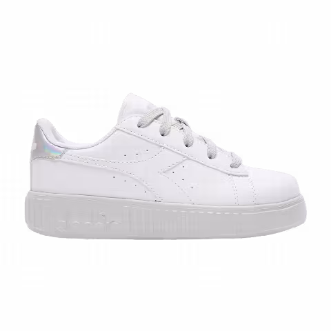 Diadora Game Step Little Kid 'White Aluminum'