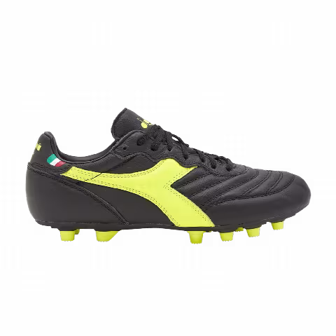 Diadora Brasil LT+ MDPU 'Black Fluorescent Yellow'