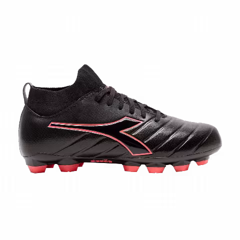 Diadora Brasil Elite R LPU Kids 'Black Red Fluorescent'