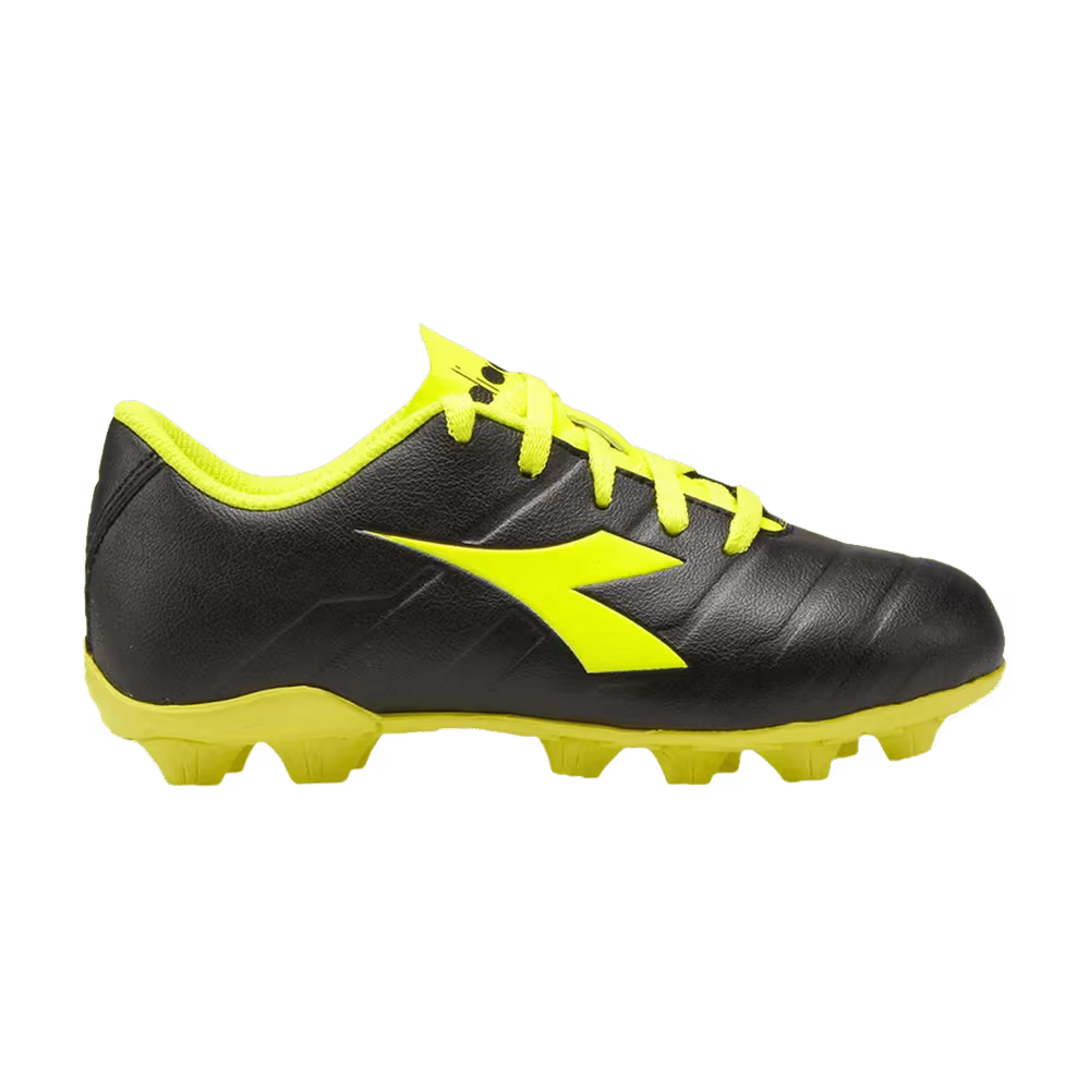 Diadora Pichichi 3 MD Kids Black Fluorescent Yellow