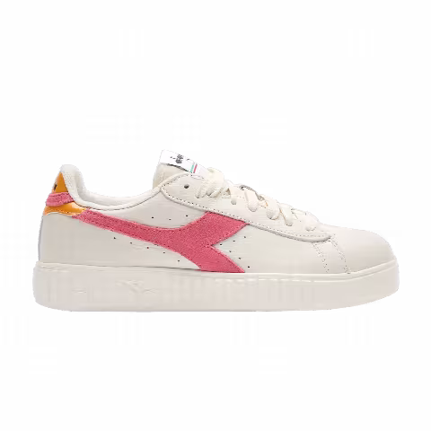Diadora Wmns Game Step Premium Tumbled Leather 'White Hot Pink'