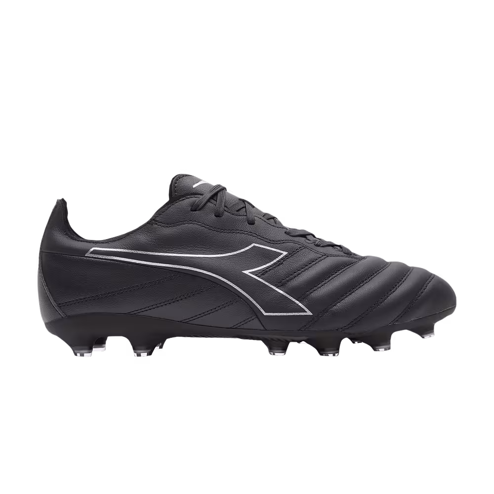 Diadora Brasil Elite Leather LP12 FG Anthracite Silver DD