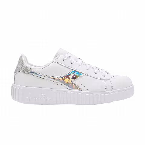 Diadora Game Step Diamonds Big Kid 'White Silver'