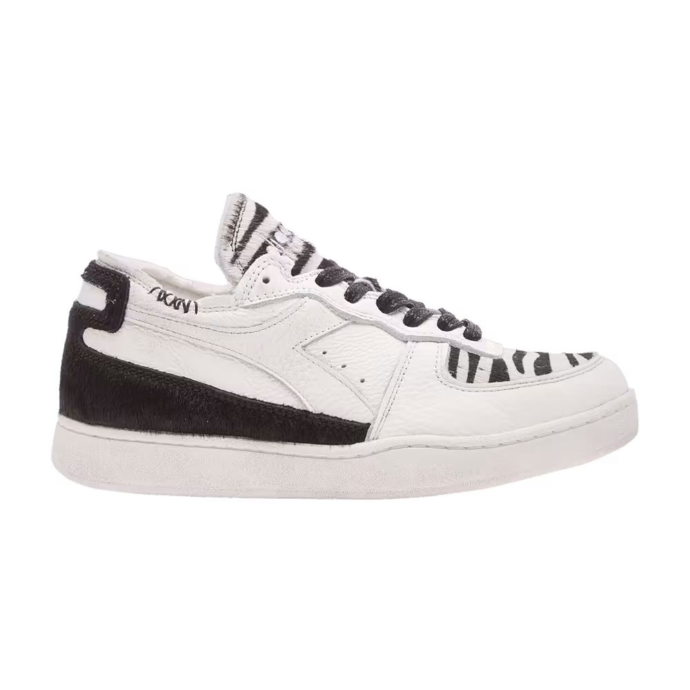 Diadora Women's Mi Basket Row Cut Zebra