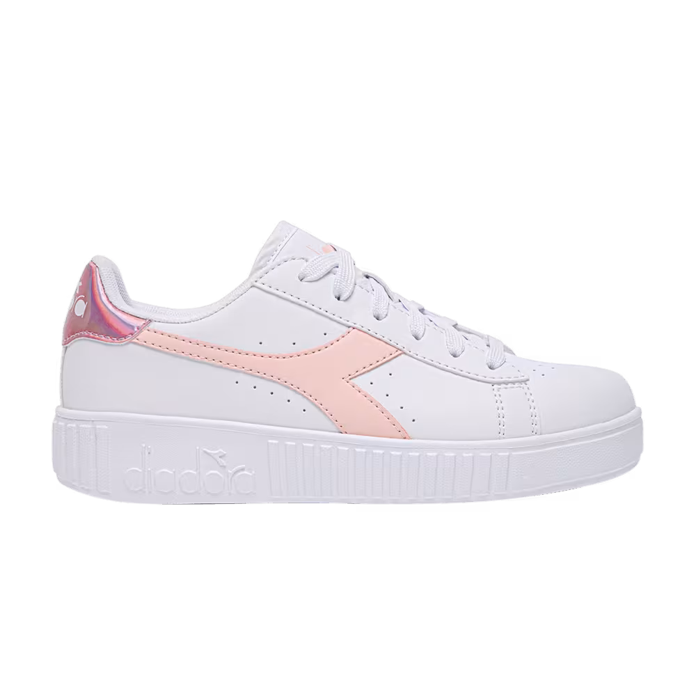 Diadora Game Step Big Kid White Veiled Rose
