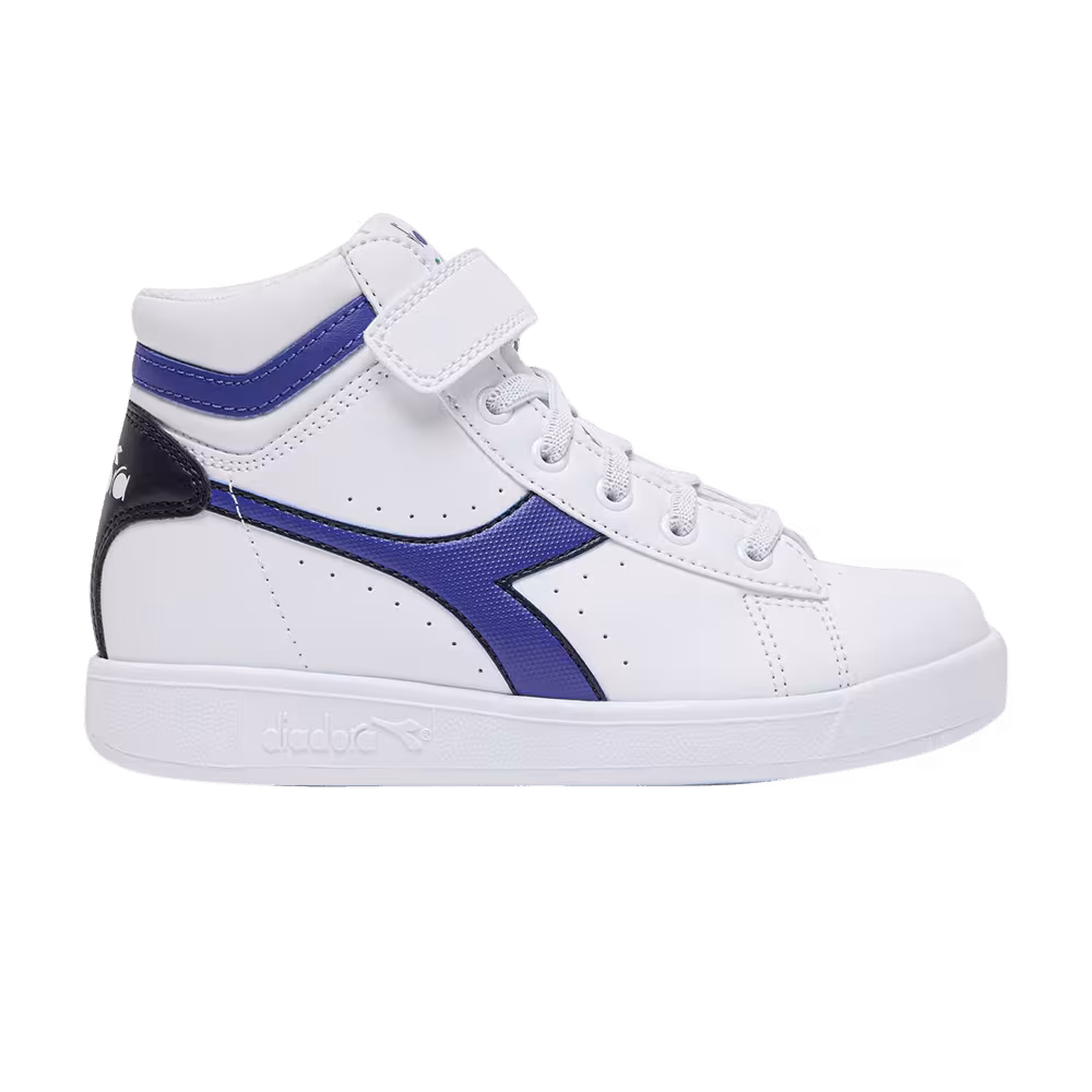 Diadora Game P High Little Kid White Peacoat