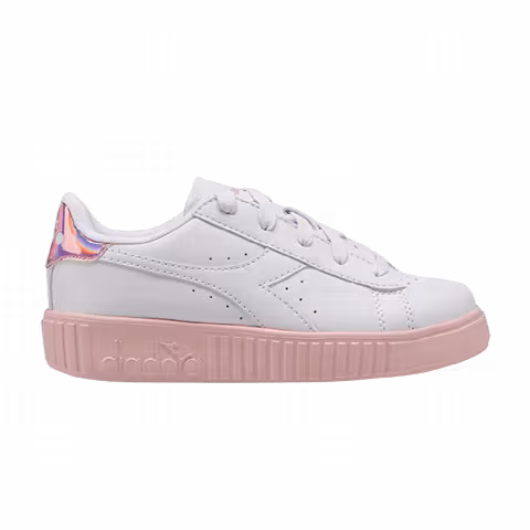 Diadora Game Step Little Kid 'White Pink Peachskin'