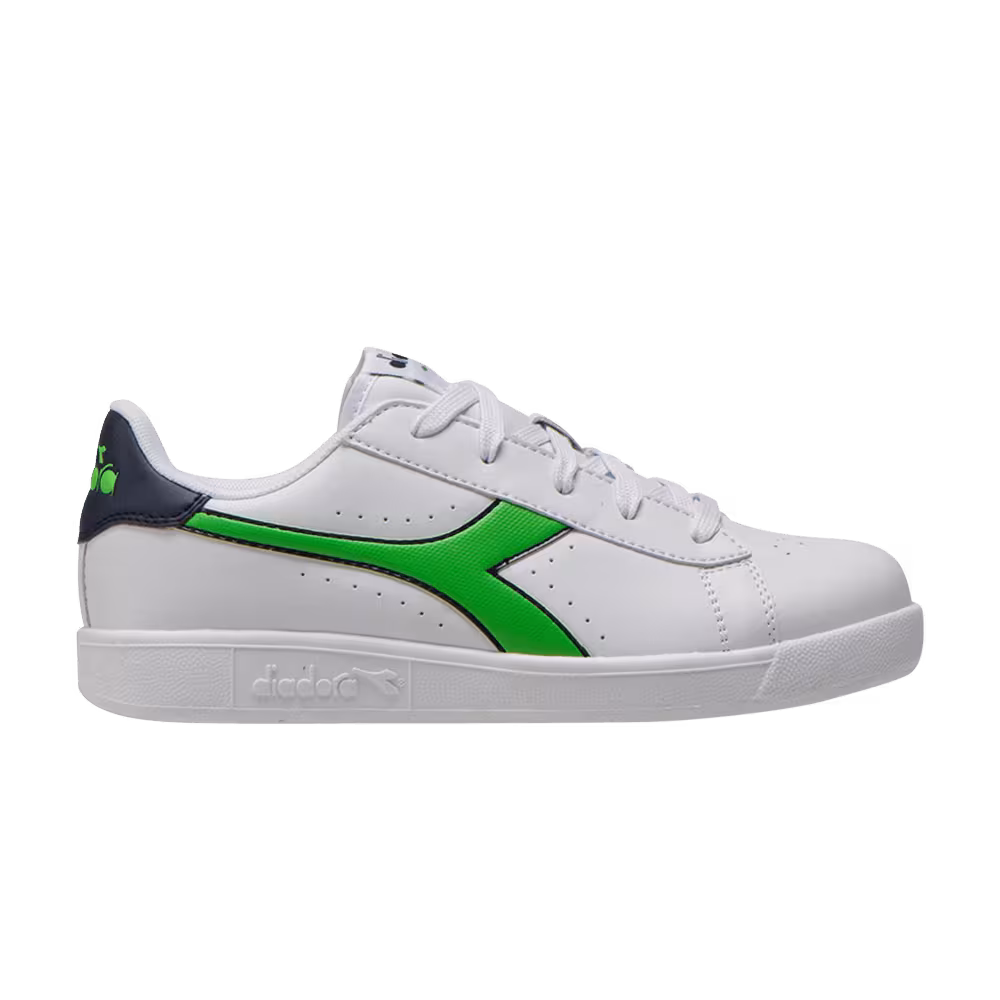 Diadora Game P Big Kid White Classic Green