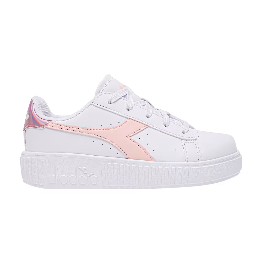 Diadora Game Step Little Kid White Veiled Rose