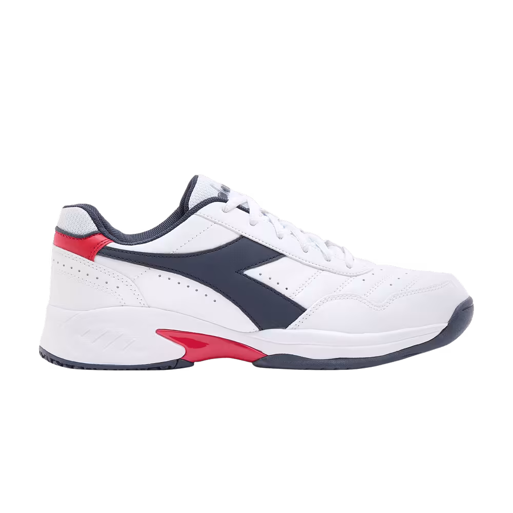 Diadora Volee 4 White Blue Corsair