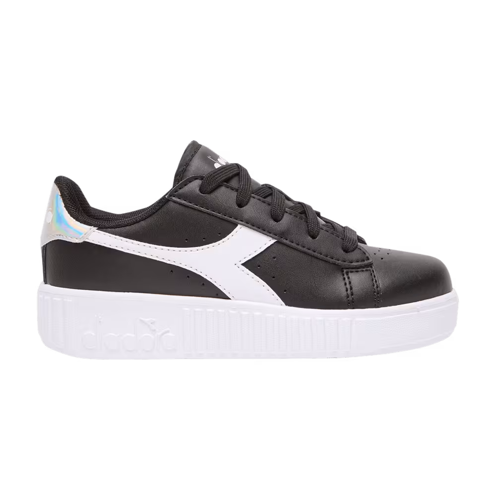 Diadora Game Step Little Kid Black White