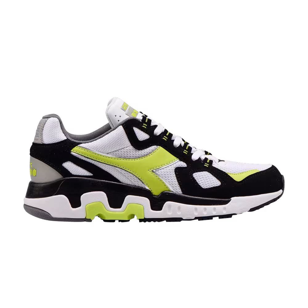 Diadora Mythos Suede White Acid Green