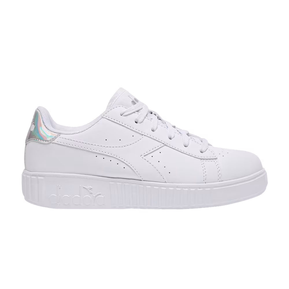 Diadora Game Step Big Kid White Silver