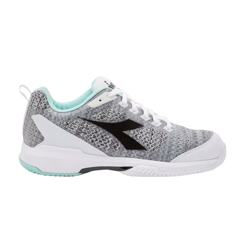 Diadora Women's S.Shot 2 Clay White Steel Grey